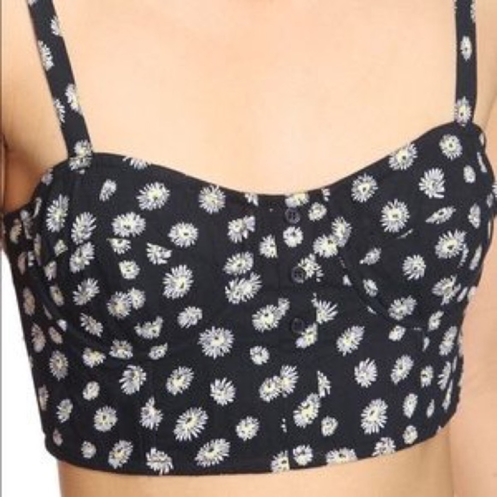 F21 Daisy Bustier Top Size S